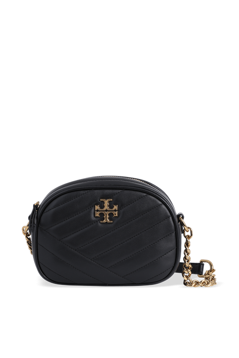 Kira Chevron SM Camera Bag in Black TORY BURCH