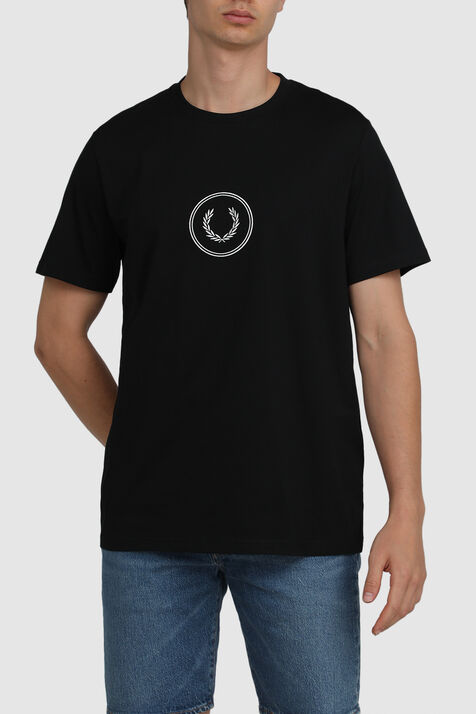 חולצת טי עם לוגו רקום FRED PERRY