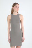 תמונת דוגמן קידמית של Ribbed Softstreme Slim-Fit Tank Dress