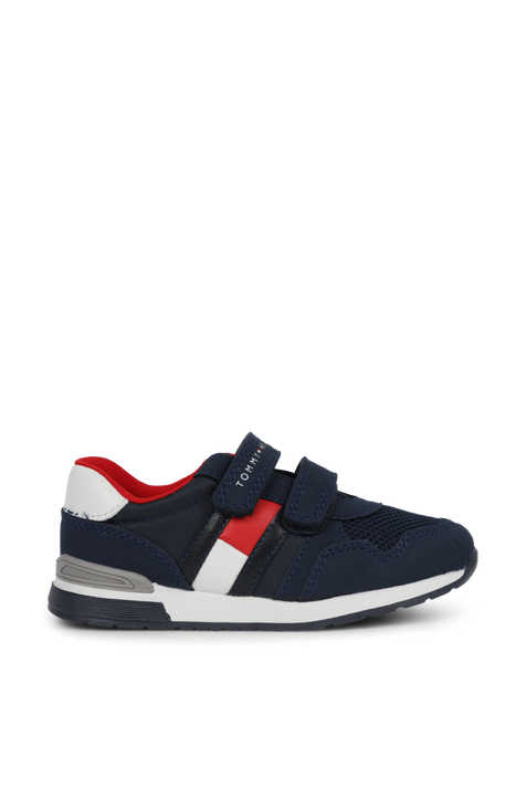 נעלי סניקרס כחולות בסגירת סקוץ' - מידות 22-29 TOMMY HILFIGER KIDS
