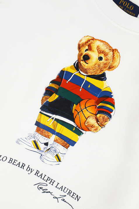 גילאי 2-4 סווטשירט עם הדפס דב POLO RALPH LAUREN KIDS