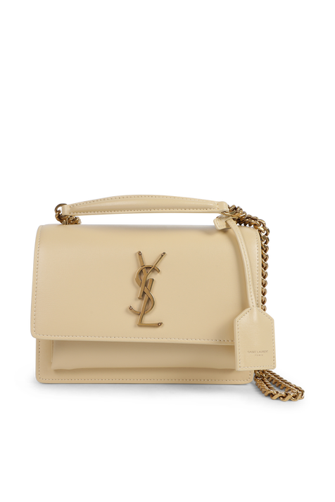 תיק סאנסט קטן עם אלמנט מונוגרמי SAINT LAURENT