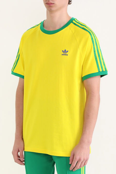 חולצת טי שלושה פסים מכותנה ADIDAS ORIGINALS