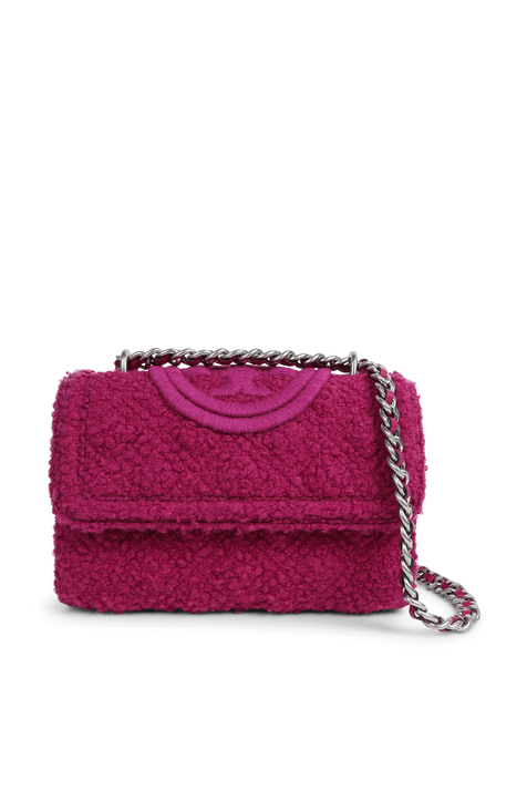 תיק כתף פלמינג עם טקסטורה TORY BURCH