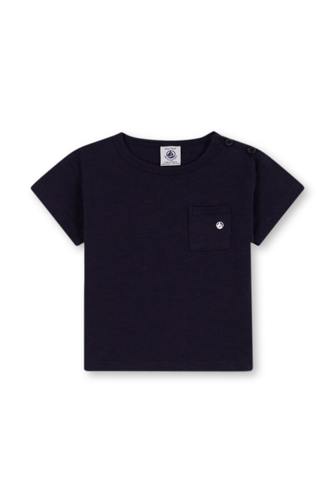 חולצת טי עם כיס חזה- גילאי 18-36 חודשים PETIT BATEAU