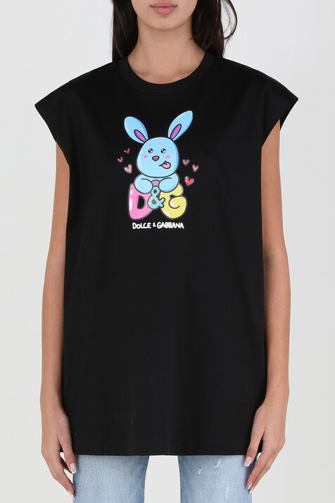 גופייה עם הדפס גרפי DOLCE & GABBANA