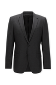 תמונה קידמית של Slim Fit Jacket in Dark Grey
