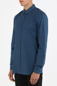 תמונת דוגמן קידמית של Blue Buttoned Down Shirt