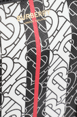 תמונת תקריב של Monogram Stripe Tote Bag in Brown