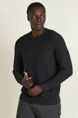 Textured Knit Crewneck Sweater תמונת דוגמן קידמית של Textured Knit Crewneck Sweater