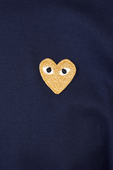 תמונה אחורית של Small Heart Tee in Navy