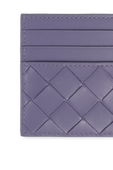 תמונה אחורית של Card Case in Lavender Nappa Leather
