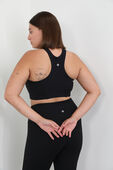 Ribbed Nulu High-Neck Yoga Bra