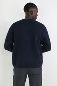 תמונת דוגמן אחורית של Alpaca Wool-Blend Crewneck Sweater