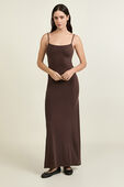 Nulu Spaghetti-Strap Maxi Dress תמונת דוגמן קידמית של Nulu Spaghetti-Strap Maxi Dress