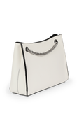 תמונה אחורית של Big Logo Shoulder Bag in White