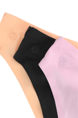 Wundermost Ultra-Soft Nulu Mid-Rise Bikini Underwear 3 Pack