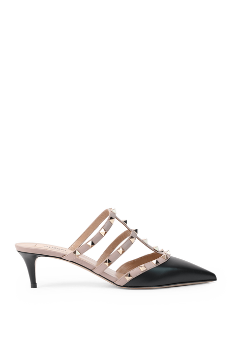 Golden Studs Pump in Nude and Black VALENTINO GARAVANI
