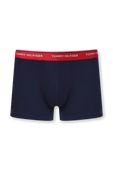 תמונת תקריב של Triple Pack Trunks in Navy Stretch Cotton
