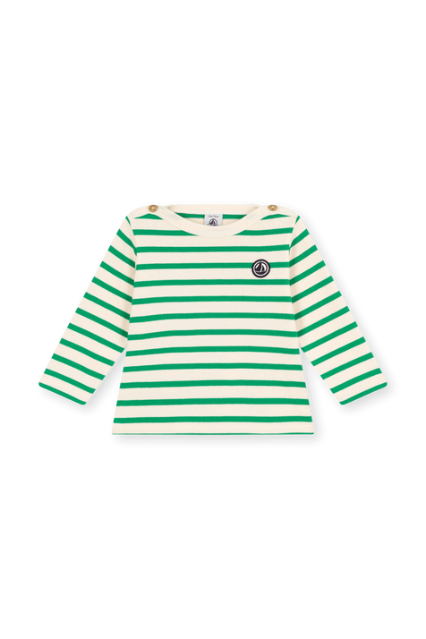 חולצת טי עם שרוולים ארוכים - גילאי 3-12 חודשים PETIT BATEAU