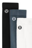 Daily Stride Ribbed Crew Sock 3P