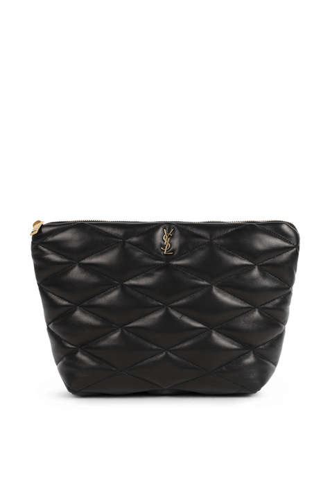 תיק פאוץ' מעור קווילט SAINT LAURENT