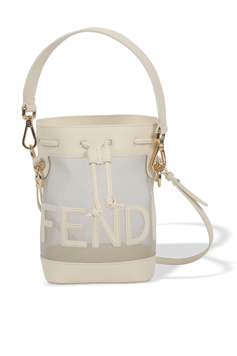 תיק באקט מון טרסור בגוון קרם FENDI