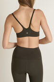 תמונת דוגמן אחורית של Wunder Train Strappy Racer Bra, A/B Cup Ribbed