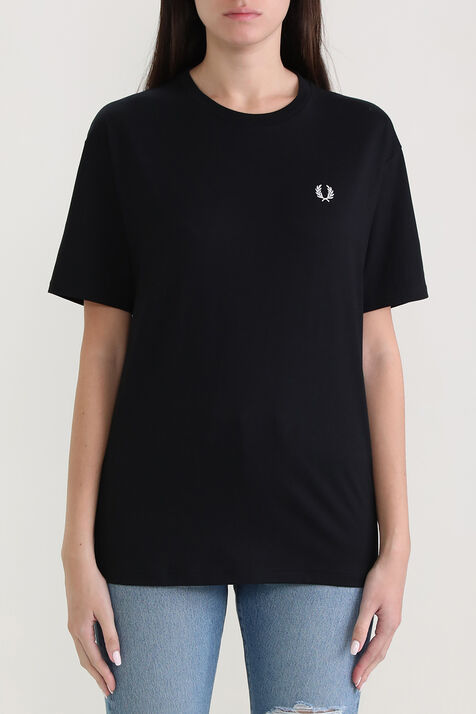 חולצת טי עם לוגו רקום FRED PERRY