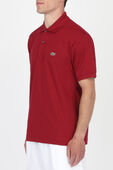 תמונת דוגמן קידמית של Lacoste Classic Fit Polo Shirt in Bordeaux