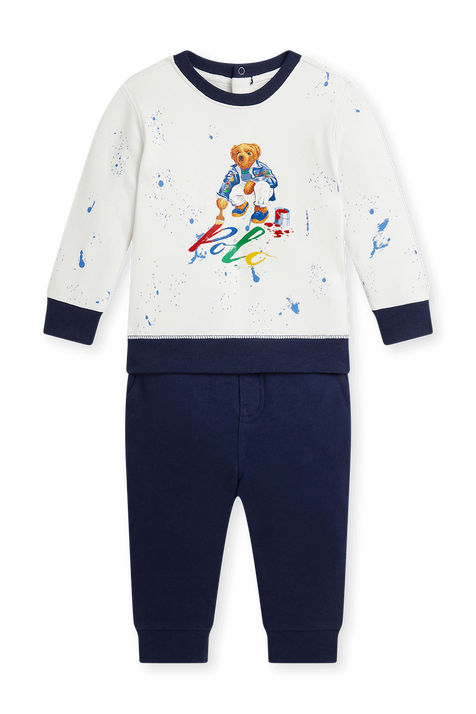 סט סווטשירט ומכנסי ג'וג- גילאי 3-24 חודשים POLO RALPH LAUREN KIDS