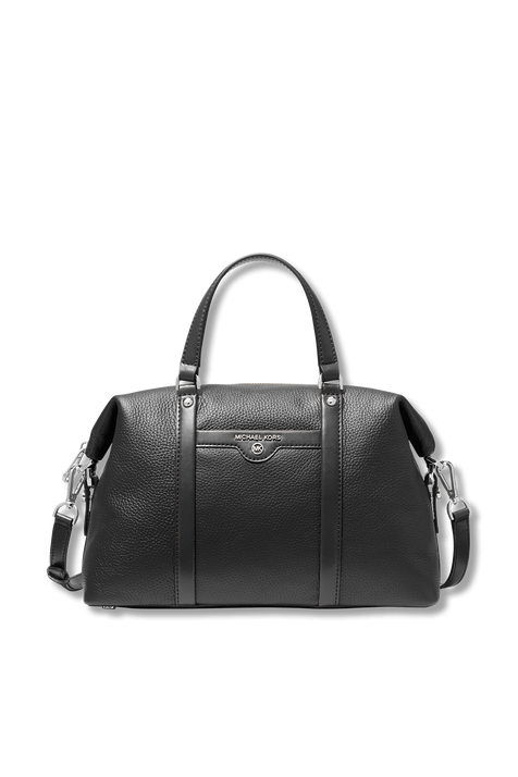 Beck Medium Logo Satchel in Black MICHAEL KORS