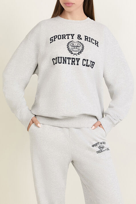 סווטשירט עם צווארון מעוגל SPORTY & RICH