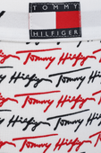 תמונת תקריב של Signature Logo Print Thong in White