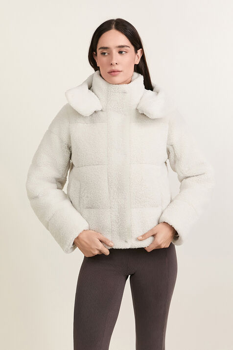 Wunder Puff Cropped Vest Textured Fleece