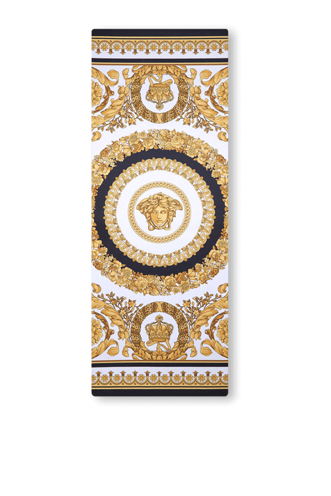 מזרן יוגה זהב ושחור עם הדפס מדוזה אייקוני VERSACE