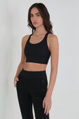 תמונת דוגמן קידמית של Longline Ribbed Bra