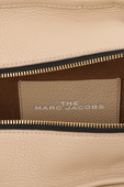 The Leather Mini Traveler Tote Bag in Light Beige