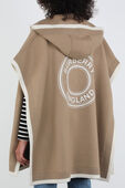 תמונת דוגמן אחורית של Carla Canvas Knit Vest in Brown and Cream