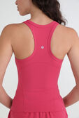 תמונת תקריב דוגמן של Align™ Waist-Length Racerback Tank Top