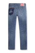 תמונה אחורית של ליוויס X אם סי אל מכנסי ג'ינס