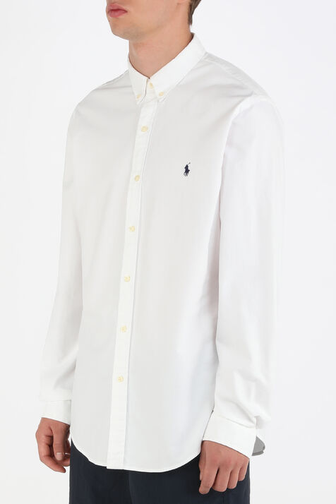חולצת כפתורים לבנה וגמישה ללא גיהוץ POLO RALPH LAUREN