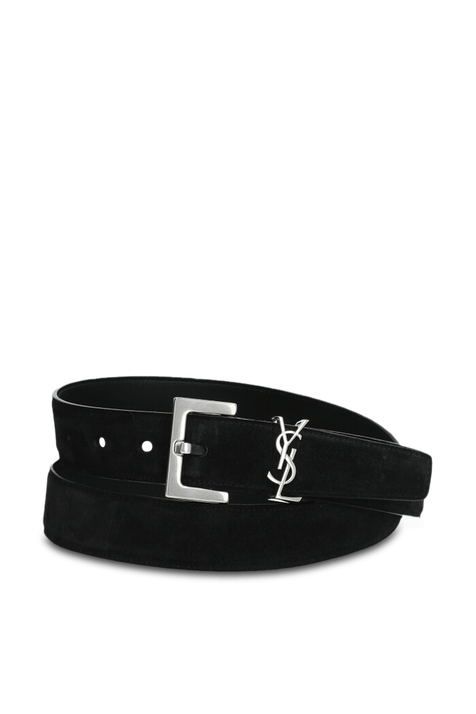 חגורת עור זמש SAINT LAURENT