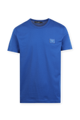 תמונה קידמית של T-Shirt With With Branded Plate in Blue