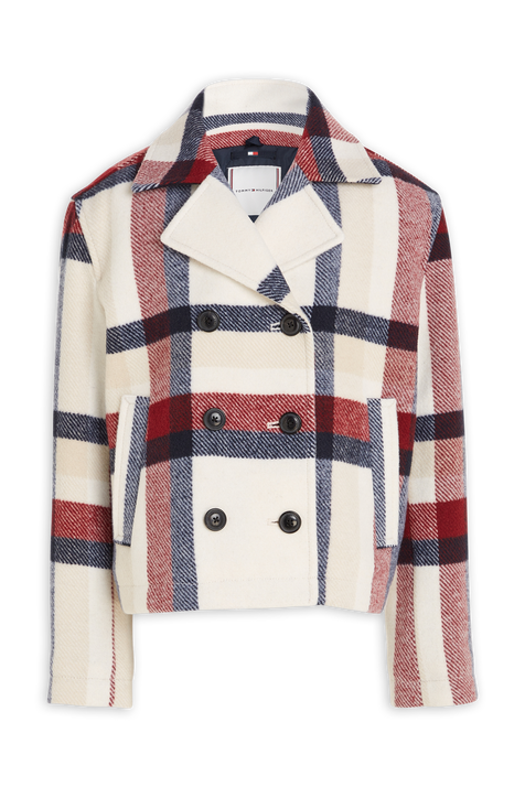 מעיל משבצות - גילאי 4-6 שנים TOMMY HILFIGER KIDS