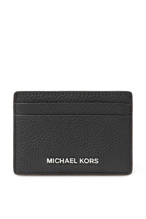 ארנק כרטיסים מעור עם לוגו MICHAEL KORS