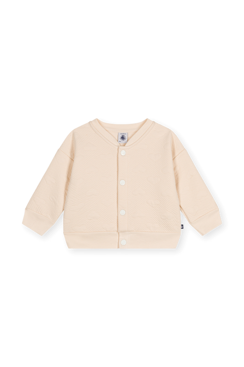 קרדיגן קווילט לבבות - גילאי 6-12 חודשים PETIT BATEAU
