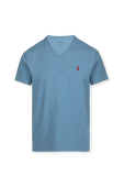 תמונה קידמית של V-Neck T-Shirt in Blue