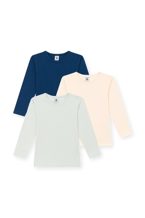 מארז שלוש חולצות טי שרוול ארוך PETIT BATEAU