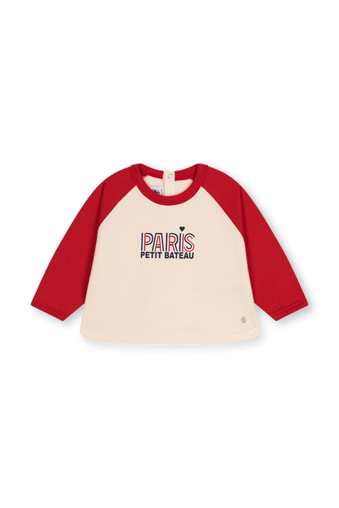 סווטישרט פריז - גילאי 18-36 חודשים PETIT BATEAU